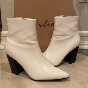Matisse white booties